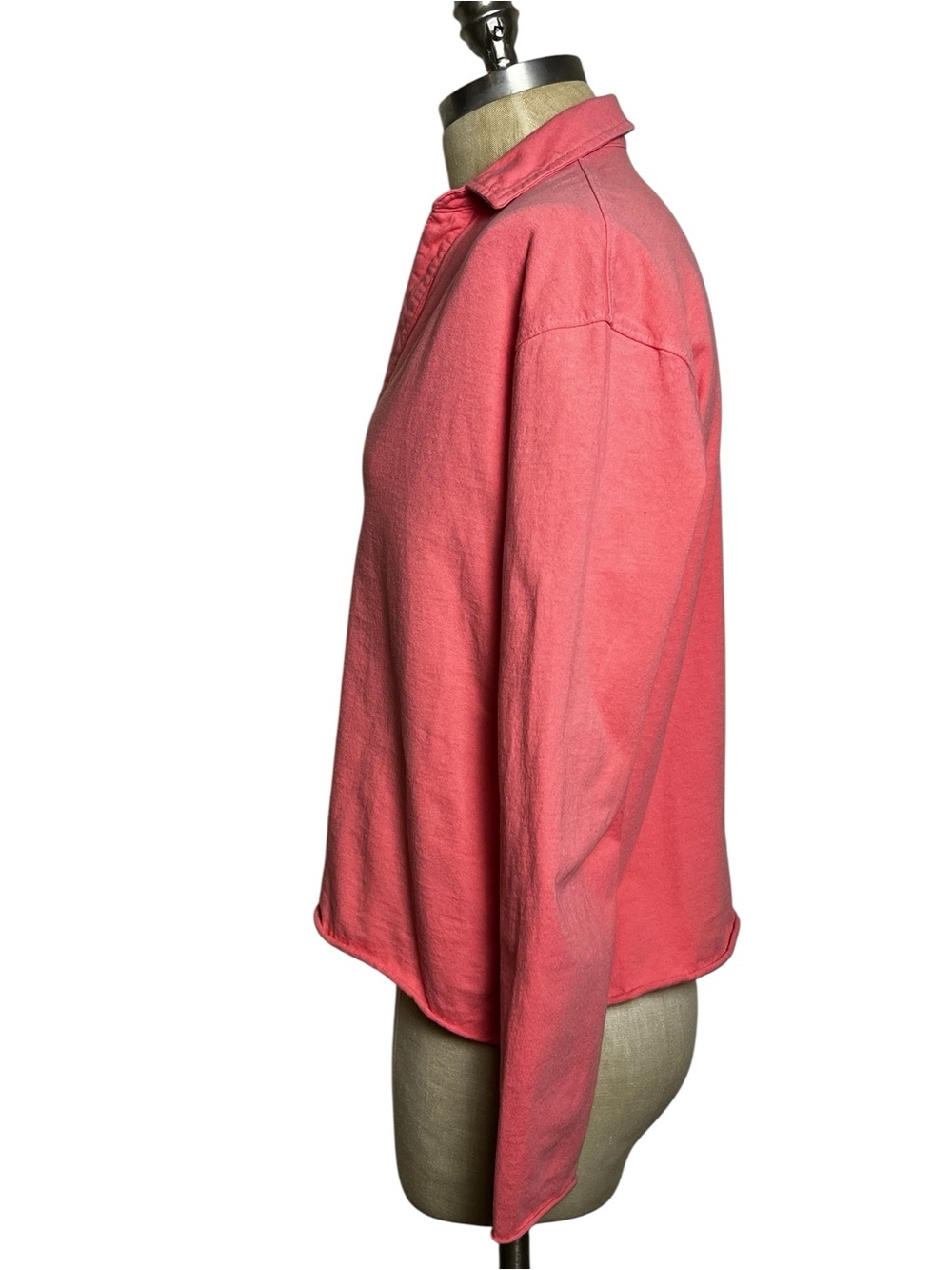 Frank & Eileen LAB Patrick Heritage Jersey Polo Tee Popover Coral Pink XS USA - Picture 8 of 13
